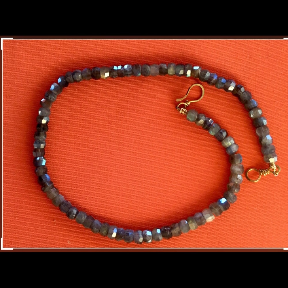 AAA faceted Labradorite necklace